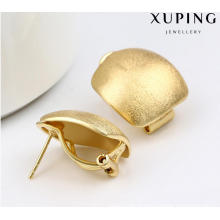 91994 moda simples banhado a ouro brincos de jóias em liga de metal